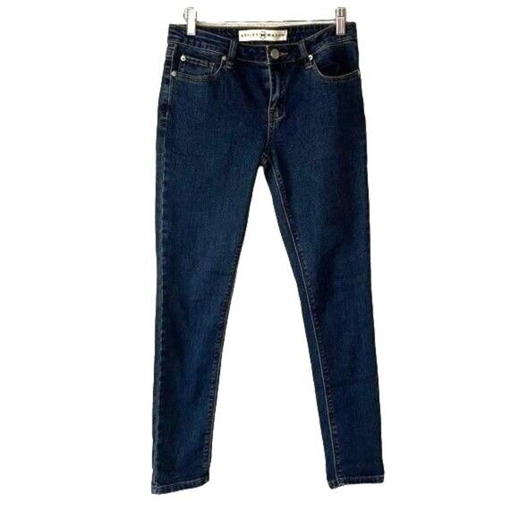 Ashley Mason Jeans Juniors's Size 7 Denim Skinny Dark Wash - Picture 2 of 7